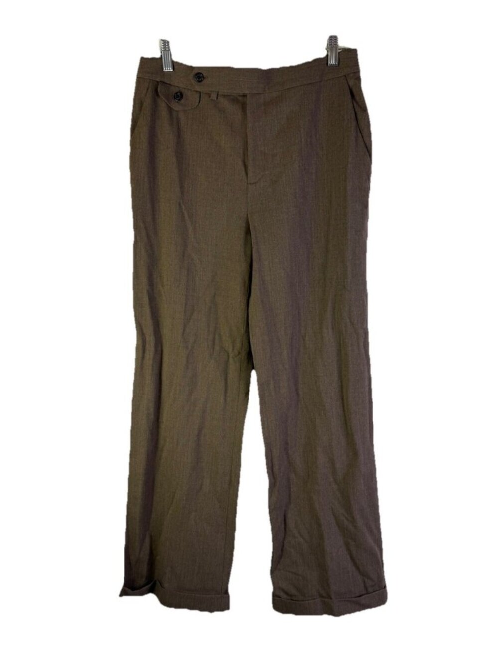 VTG 90s Lauren Ralph Lauren Wool Cuffed Dress Pants Slacks Clean Girl